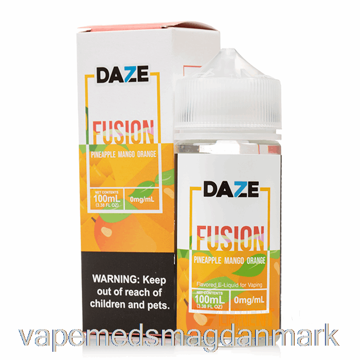 Engangs Vape Danmark Ananas Mango Appelsin - 7 Daze Fusion - 100ml 6mg